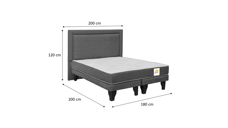 CAMA BD + RESPALDO SILVER KING - 7