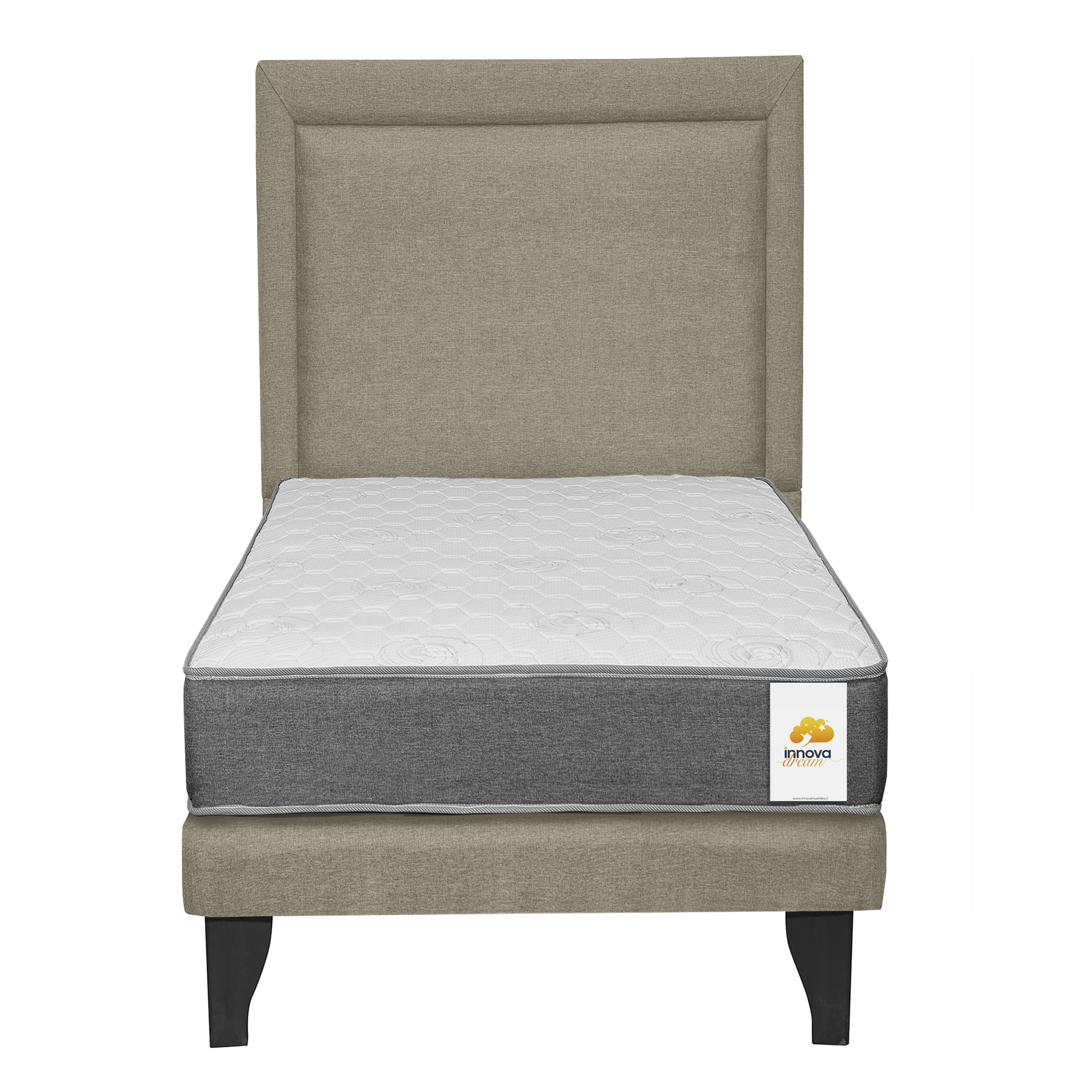 CAMA + RESPALDO SILVER 1 PL - 1