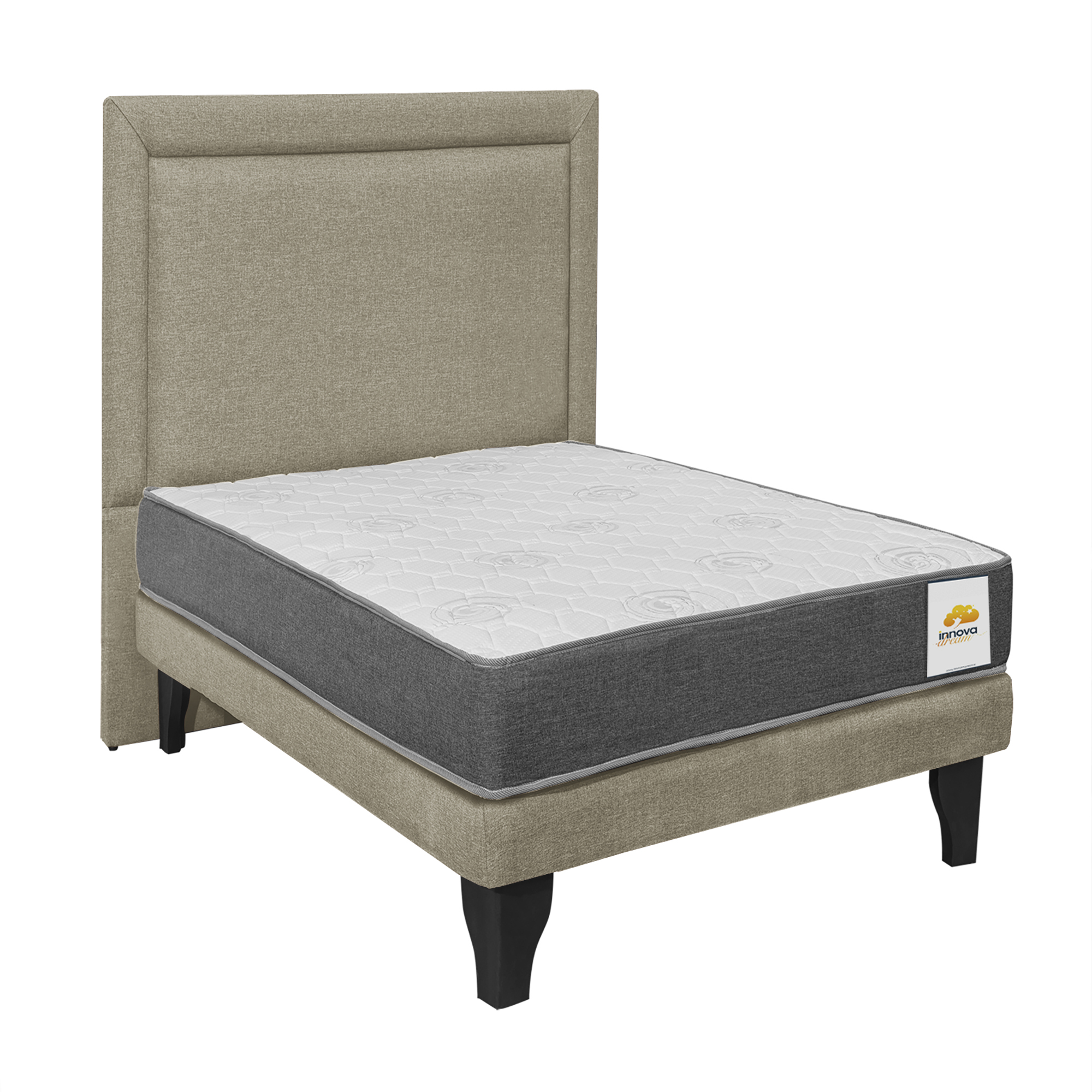 CAMA + RESPALDO SILVER 1 PL - 2