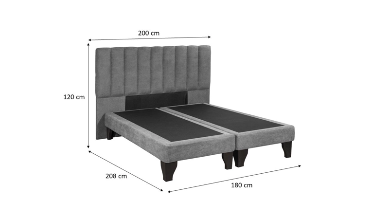 RESPALDO DE CAMA DREAMS + BASE KING - 6