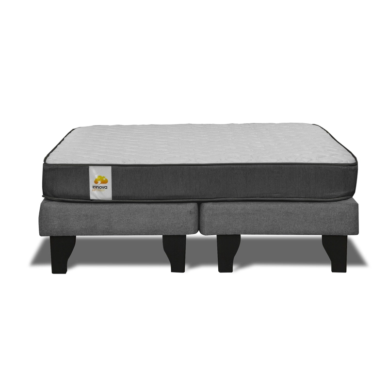 CAMA EUROPEA BD SILVER KING Gris