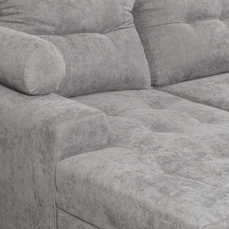 SECCIONAL LE MANS DOBLE CHAISE TELA - 7