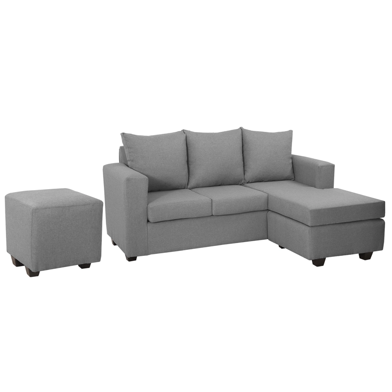 SECCIONAL MARCO 3.1 INTERCAMBIABLE + POUF TELA - 2