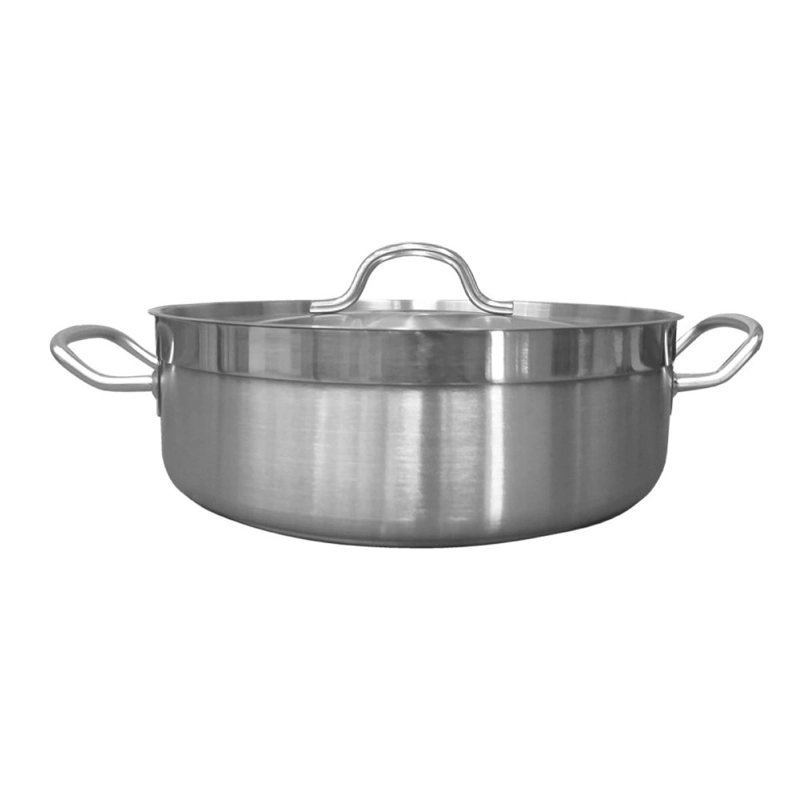 OLLA ARROCERA ACERO INOXIDABLE CON TAPA Y FONDO DIFUSOR 4 LITROS - 1