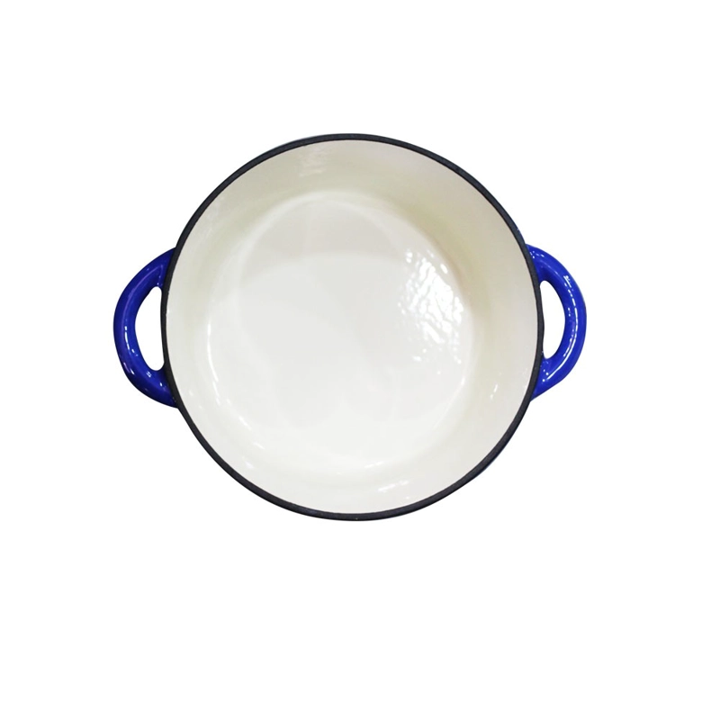 OLLA HIERRO FUNDIDO REDONDA AZUL 36X29X12.5 CM - 4