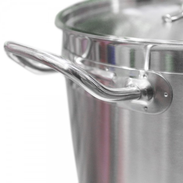 OLLA C/TAPA ACERO INOX 17LT.32*22CM. FONDO DIFUSOR - 5