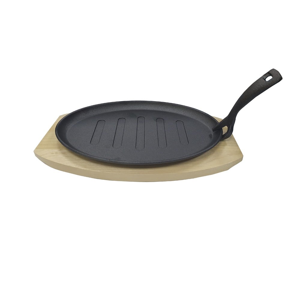 SARTEN DE HIERRO OVALADO CON BASE 27 CM - 1