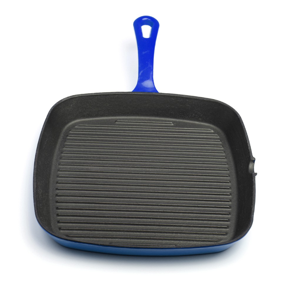 SARTEN HIERRO RECTANGULAR AZUL 24 - 4