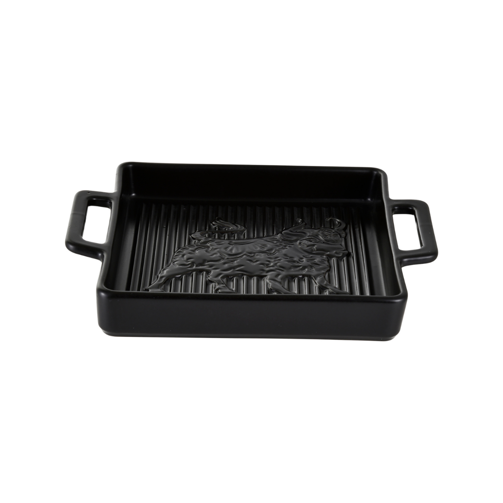 FUENTE CUADRADA GRILL CERÁMICA GRES 22X17X3 - 1