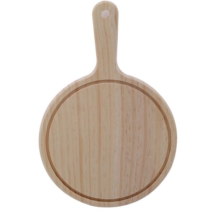 PLATO PIZZA MADERA CON MANGO 32,5CM - 1