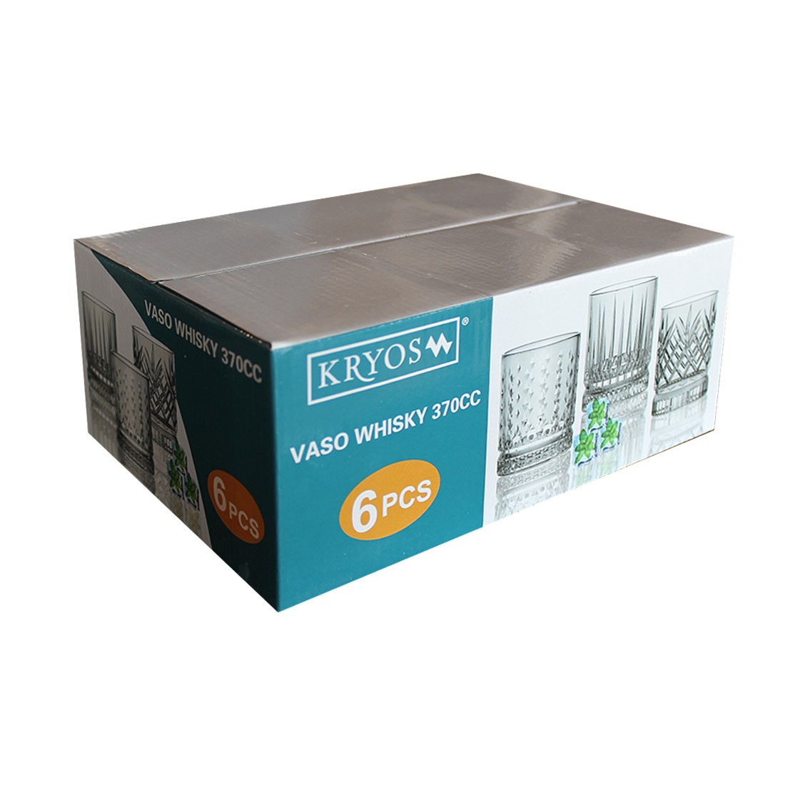SET 6 VASOS WHISKY DOTS 370 CC - 4