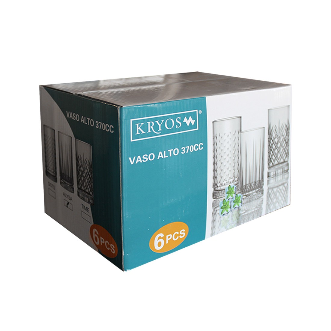 SET 6 VASOS ALTO TIME 370 CC - 6