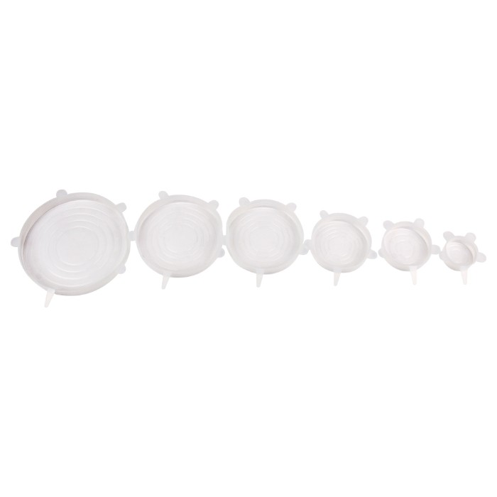 TAPA DE SILICONA REUTILIZABLE AJUSTABLE FLEXIBLE *6 - 1