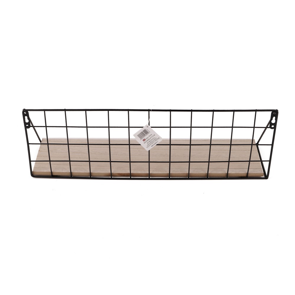 REPISA METALICA BASE MADERA 45*12*15 CM - 3
