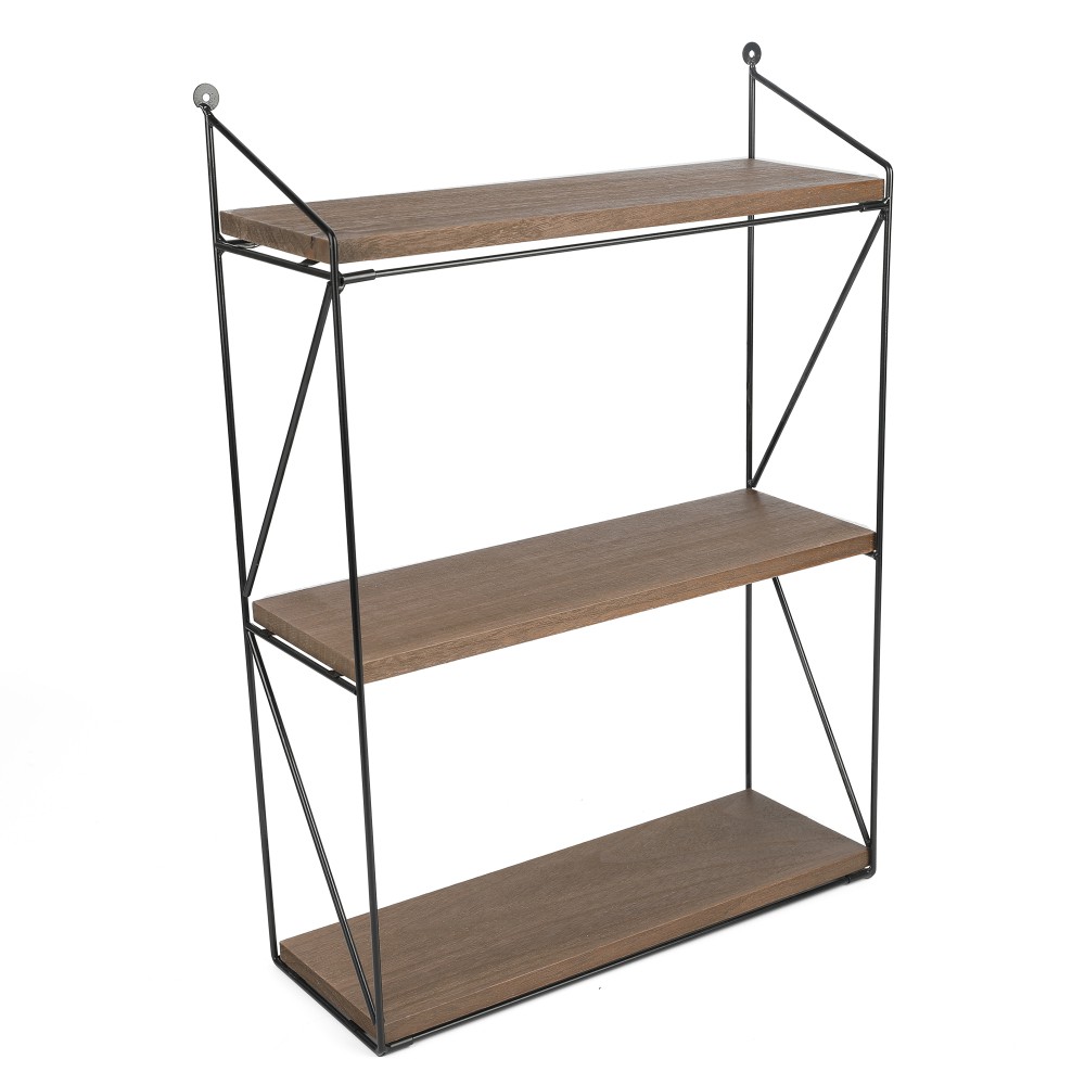 REPISA MURAL 3 NIVELES BASE MADERA 40*55*15CM - 1