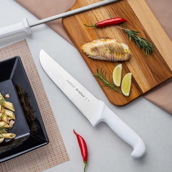 CUCHILLO CARNICERO 30 CM MANGO BLANCO LINEA DURAFIO - 2