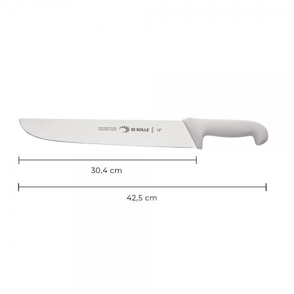CUCHILLO CARNICERO 30 CM MANGO BLANCO LINEA DURAFIO - 3
