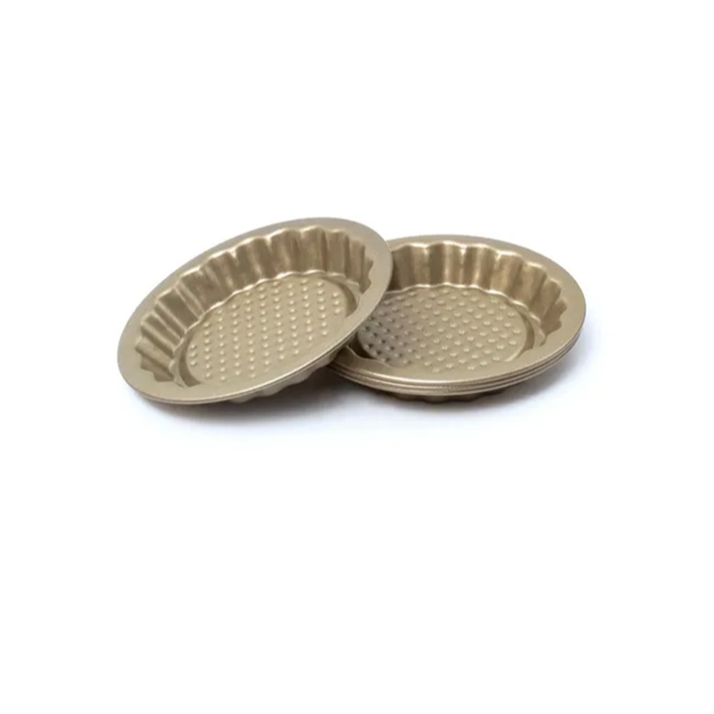 SET 4 MINI TARTALETAS NON STICK GOLD - 2