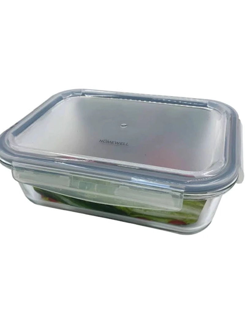 CONTENEDOR HERMETICO VIDRIO RECTANGULAR 1.5 LT - 2