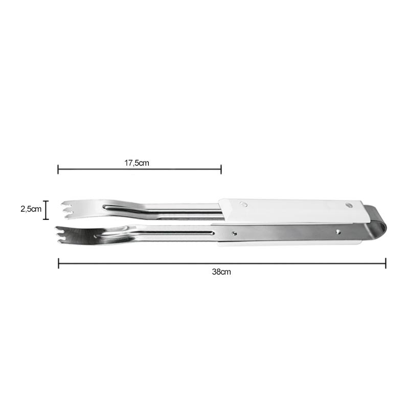 PINZA DE CARNES MANGO BLANCO 38 CMS DURAFIO - 4