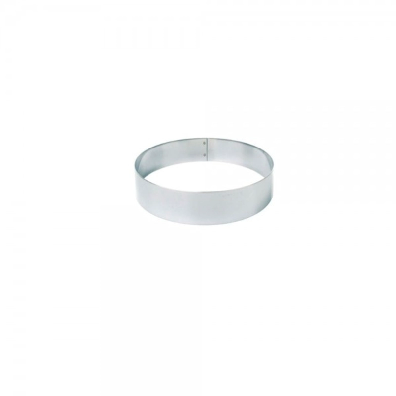 MOLDE REDONDO ACERO INOX MEDIDA 12 X 4.5 X 1 MM - 1