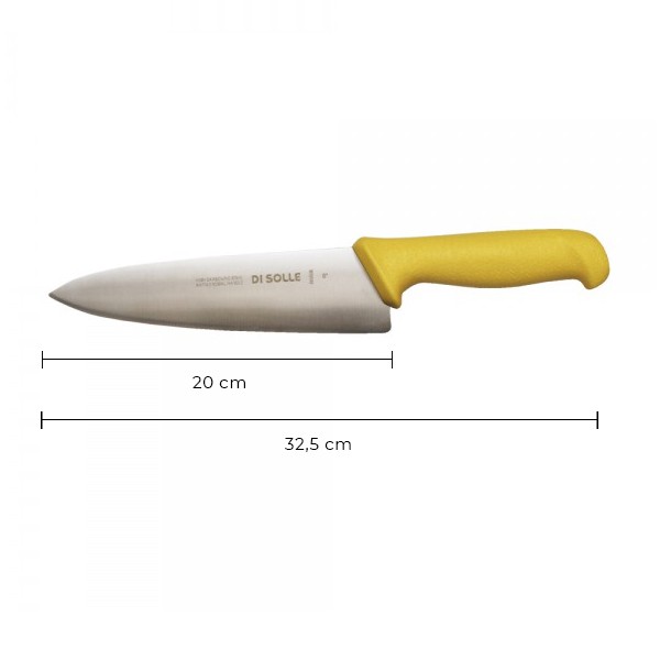 CUCHILLO MEDIO GOLPE 20 CMS AMARILLO DISOLLE - 3