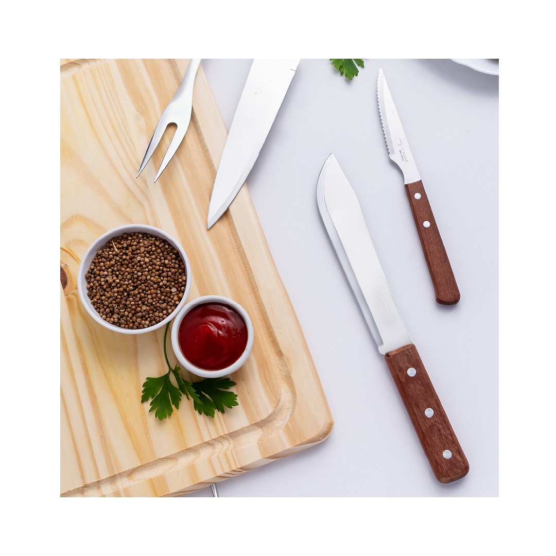 TENEDOR ASADO 43CM MANGO BLANCO - 2