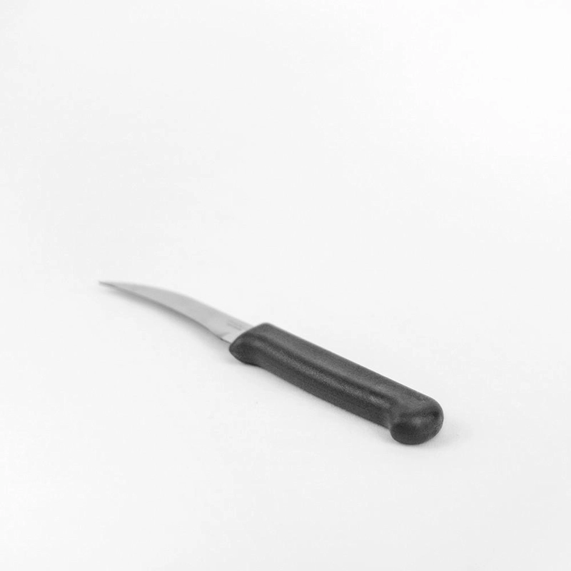 CUCHILLO TORNEADOR 8 CM MANGO NEGRO LINEA DURAFIO - 3