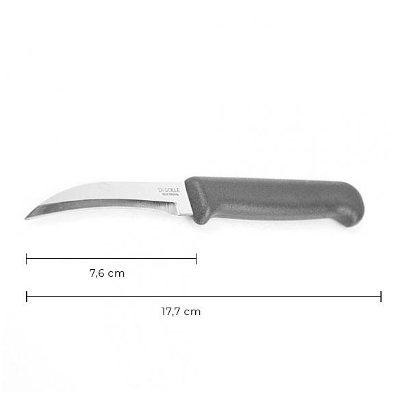 CUCHILLO TORNEADOR 8 CM MANGO NEGRO LINEA DURAFIO - 4