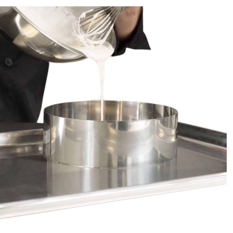 MOLDE REDONDO ACERO INOX 20 X 4.5 X 1 MM - 2