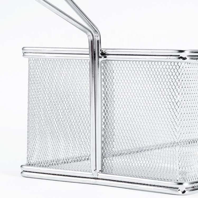 CANASTO FRITURA RECTANGULAR ACERO INOX 26 X 13 X 5 CM. - 2