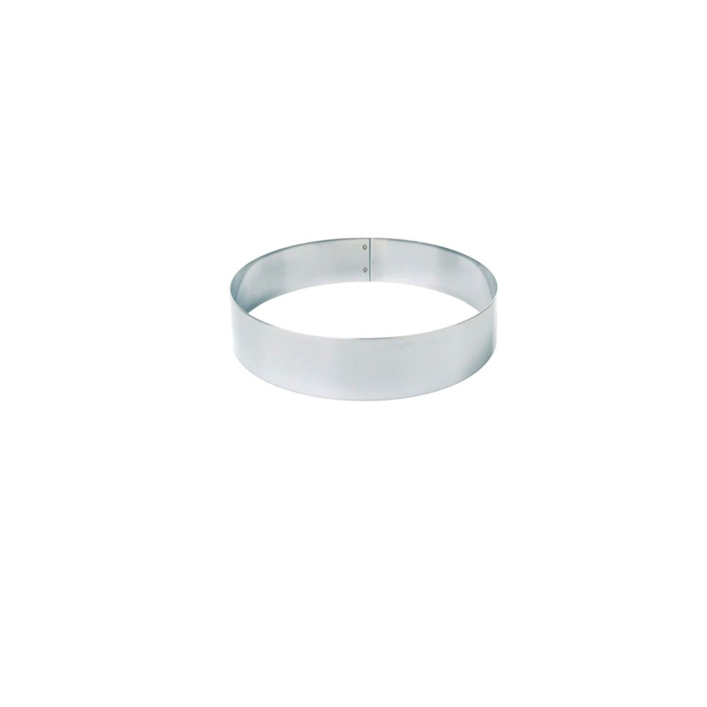 MOLDE REDONDO ACERO INOX 16 X 4.5 X 1 MM