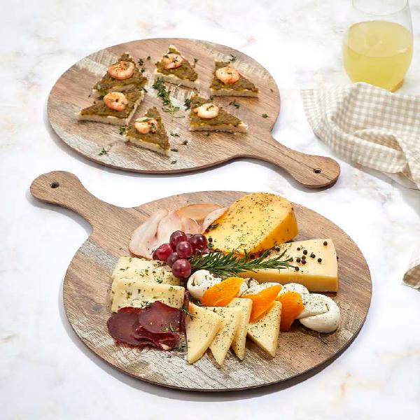 TABLA PARA PIZZA COLOR MADERA MELAMINA 35 CM - 2