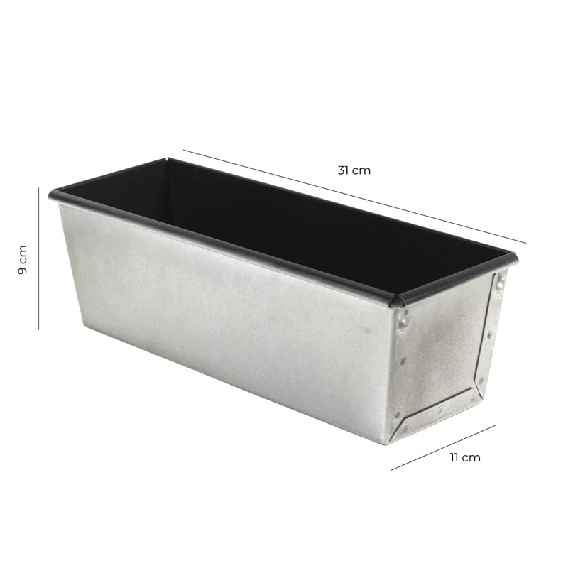 MOLDE DE PAN ALUMINIO CON TAPA 31X9X11 CM - 6