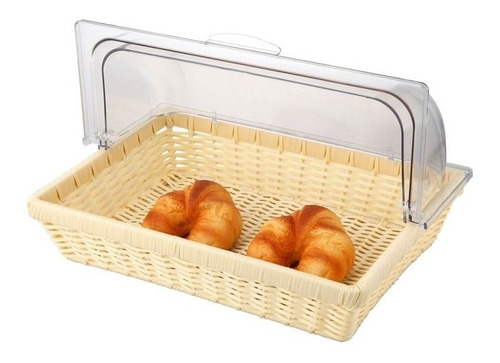 PANERA RATTAN PP H. DUTYC/CUB. ROLL TOP 41*28*8.5 CM BEIGE - 2