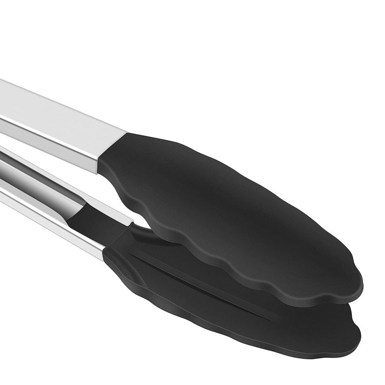 TENAZA ACERO INOX CON PUNTA DE SILICONA 30 CM - 4