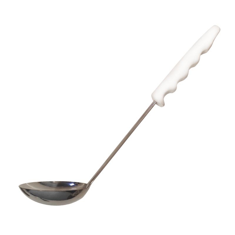 CUCHARON ACERO INOX 65 ML MANGO BLANCO DURAFIO - 2