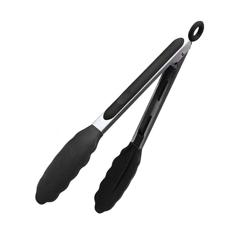 TENAZA ACERO INOX CON PUNTA DE SILICONA 23 CM - 4