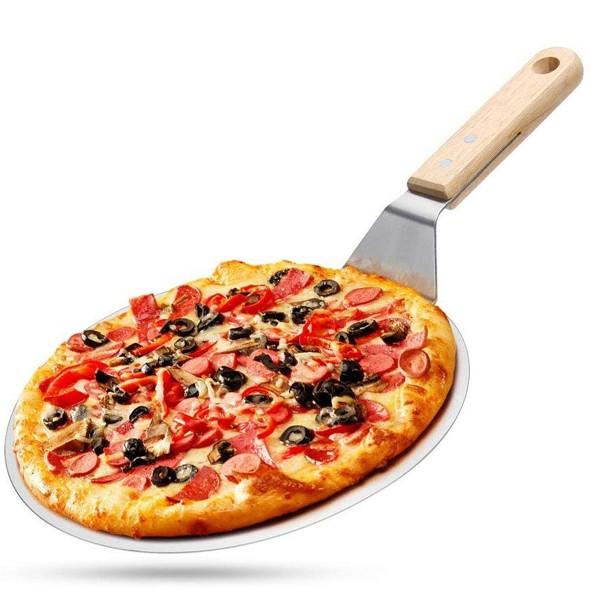 PALA DE PIZZA 30 CM CON MANGO DE MADERA - 5