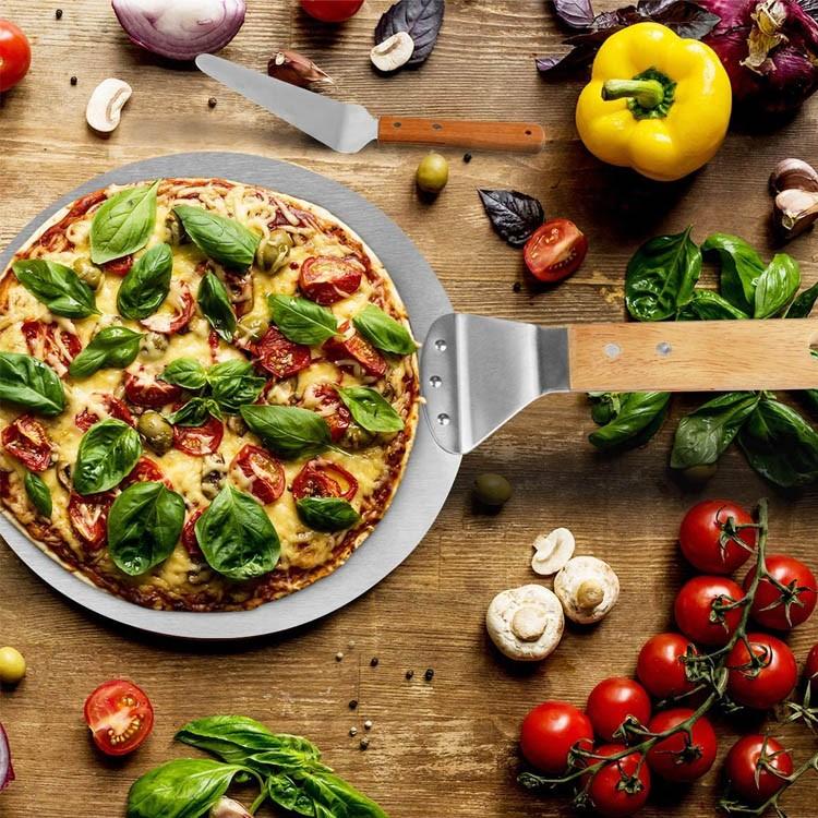 PALA DE PIZZA 30 CM CON MANGO DE MADERA - 6