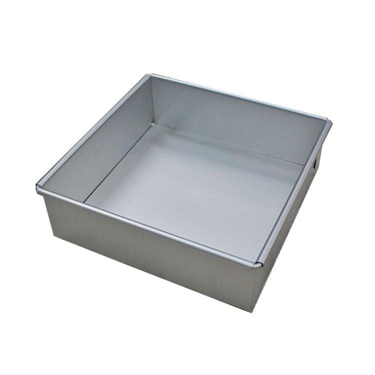 MOLDE ALUMINIO CUADRADO 19 CM BASE DESMONTABLE - 3