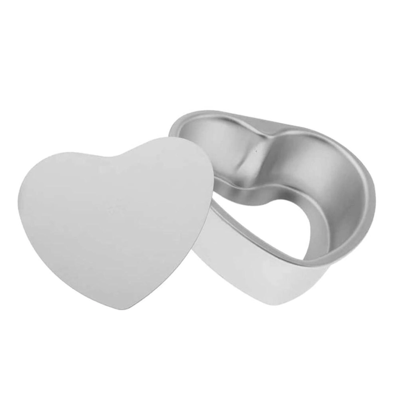 MOLDE CORAZON ALUMINIO DESMONTABLE 19X18X6 CM - 3