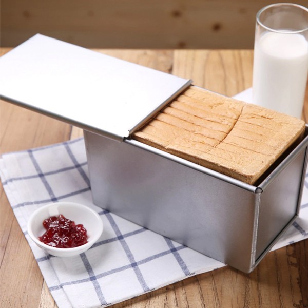MOLDE DE PAN ALUMINIO CON TAPA 32X10X12 CM - 4