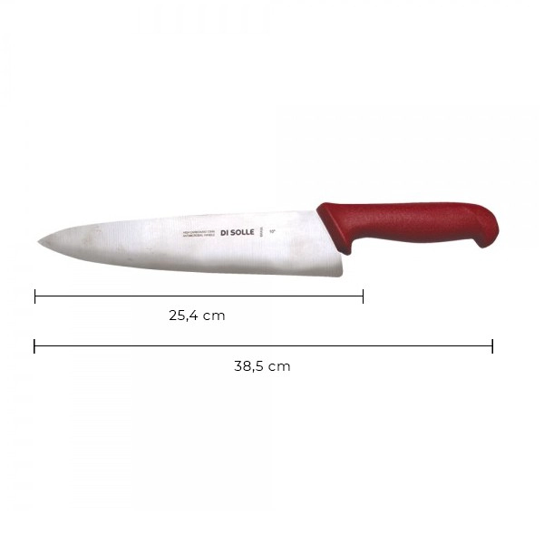 CUCHILLO MEDIO GOLPE 25 CMS ROJO DISOLLE - 3