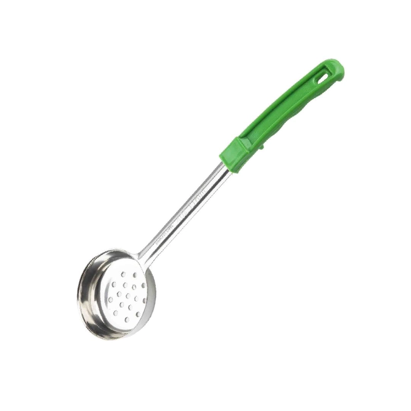 CUCHARA PORCIONADORA PERFORADA VERDE 4 0Z/120 ML - 1