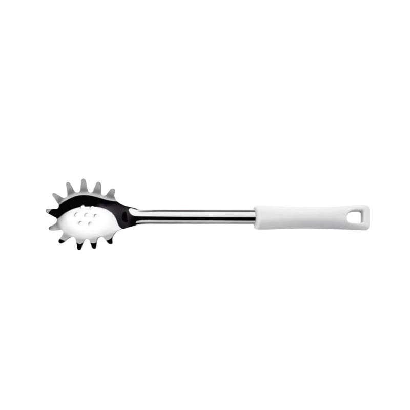 CUCHARA PASTA ACERO INOX 23CM MANGO BLANCO DURAFIO - 1