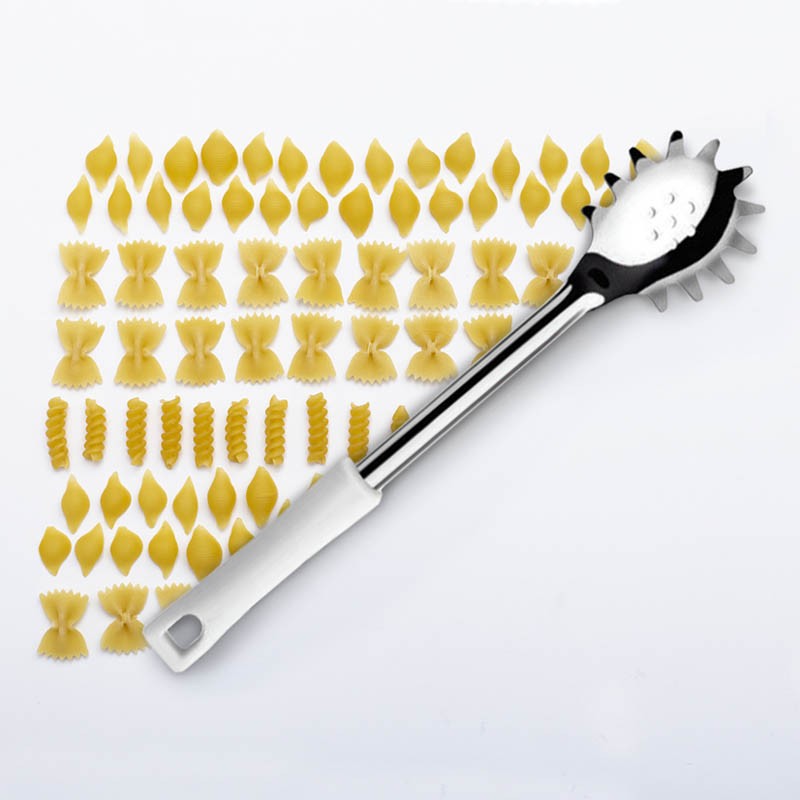 CUCHARA PASTA ACERO INOX 23CM MANGO BLANCO DURAFIO - 3