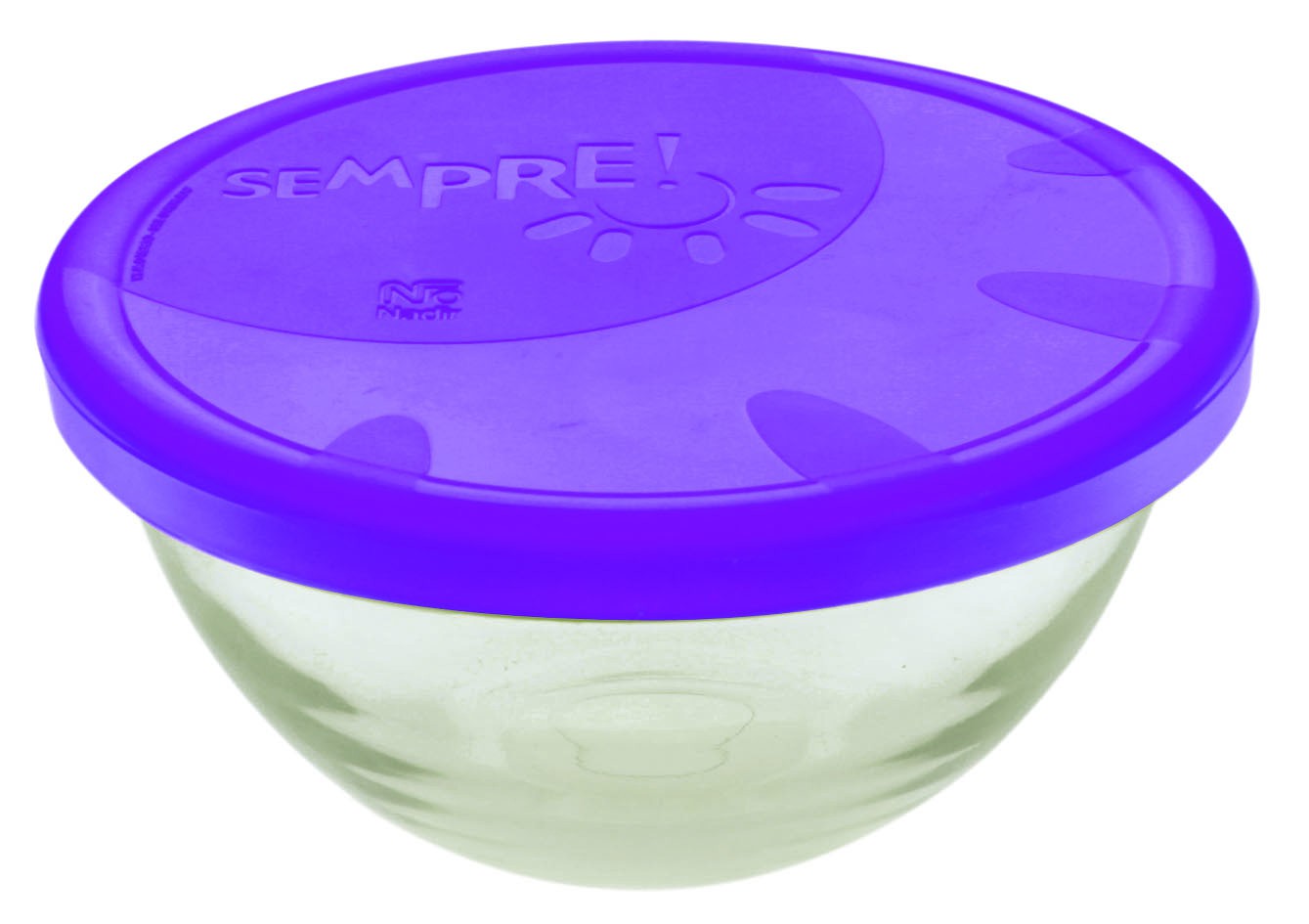 BOWL VIDRIO CON TAPA 500 ML - 1