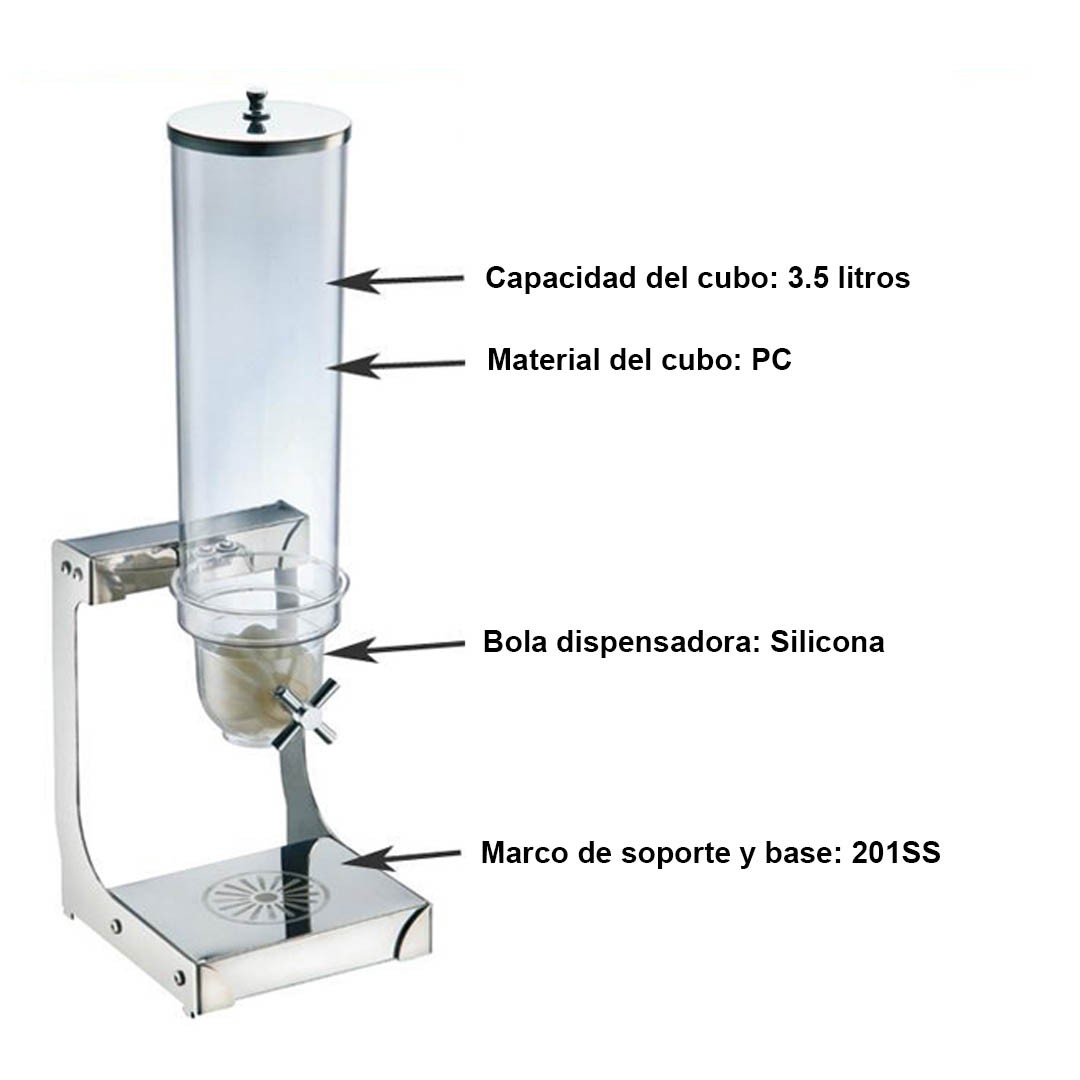 DISPENSADOR DE CEREALES SINGLE 4 LTS - 2
