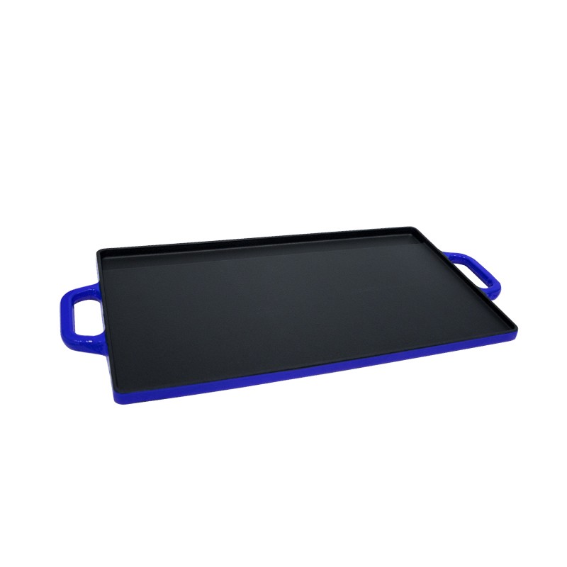 PLANCHA REVERSIBLE HIERRO AZUL 50X23.5X1.6 CM - 1